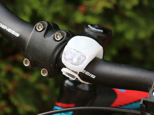 Led bike light front rear 2pcs silicone