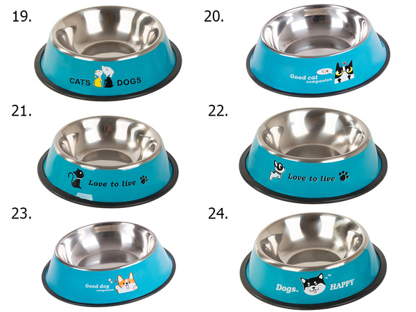 Metal anti-slip dog bowl 150ml