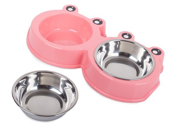 Metal dual dog box 300ml x 2