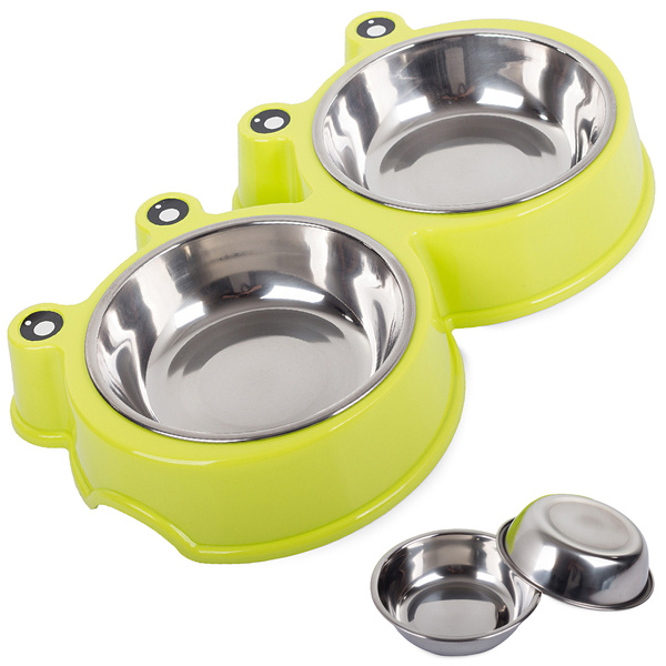 Metal dual dog box 300ml x 2