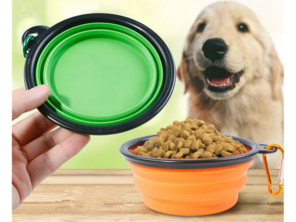 Silicone folding bowl for dogs traveling 800ml