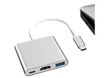 Адаптер 3 в 1 концентратор usb-c usb 3.0 hdmi 4k