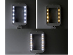 Настольная лупа ювелира большая 3x 18 led складная