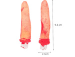Поддельные отрубленные пальцы хэллоуин украшения 5 резиновые сшитые пальцы