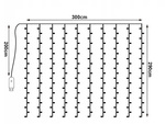 Свет занавес 300 привело окно крытый гирлянда холодный цвет пульт дистанционного управления 3 м
