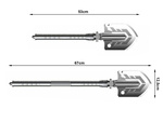 Складная лопата военный случай пила многофункциональный выживание существенно