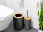 Bathroom set 6-в-1 bathroom toilet toilet handle bin black set