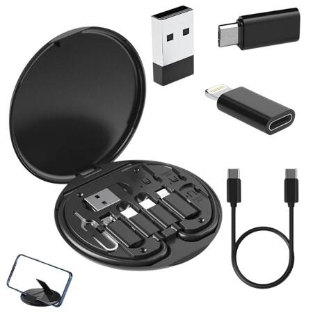 Adaptérová sada 5 v 1 usb-c micro usb typ a telefón v puzdre