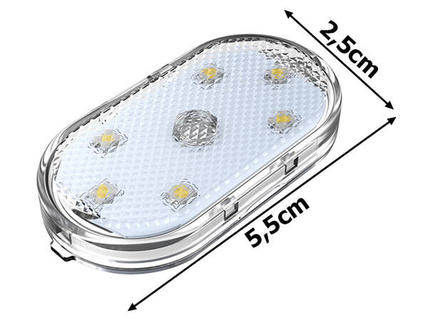 6 led žiaroviek rgb bezdrôtové osvetlenie interiéru auta