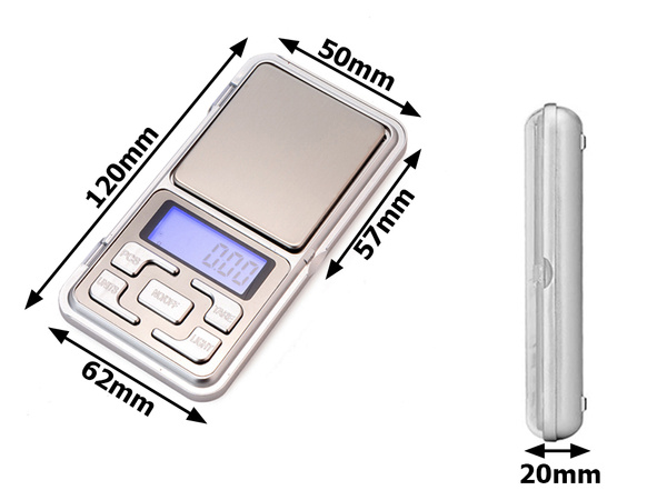 Elektronické váhy jubilera 500g 0,01g lcd váhy