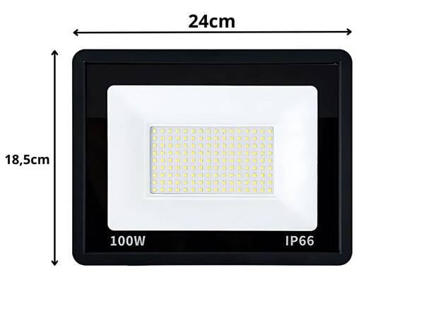 Halogénové reflektory led 100w 6000k vonkajšie vodotesné ip66