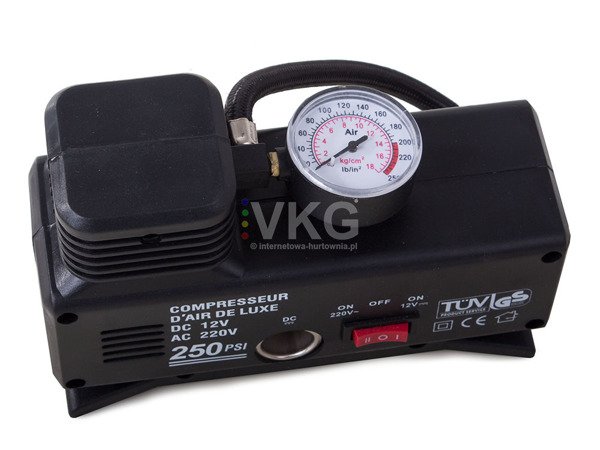 Kompresorové čerpadlo do auta 230v 12v 250 psi