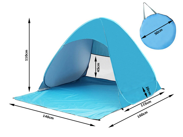 Plážový stan samostatne skladacia uv obrazovka veľká