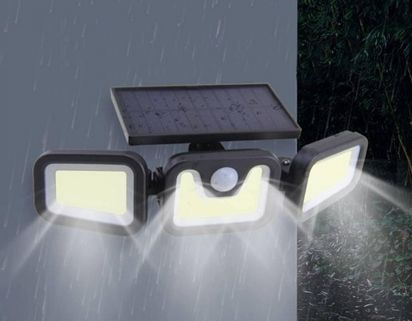 Solárna lampa 100 cob so súmrakovým senzorom pohybu