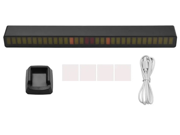 Usb viedol zvuk reakcie viacfarebný neónový pás rgb viedol blikajúce batérie