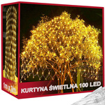 Svetelná clona 100 led vianočných svetiel exteriér biela teplá 1x2m