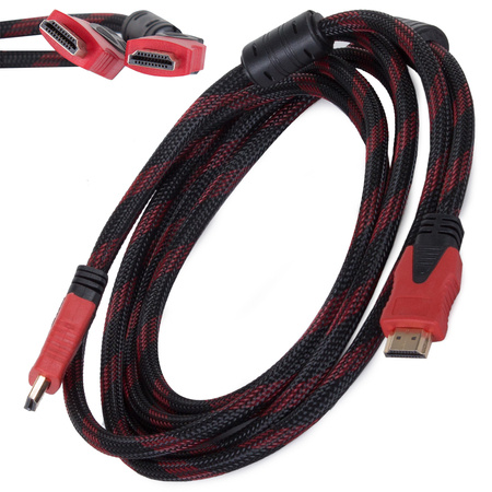 Kabel hdmi 2.0 4k 3d uhd 3 m bakren 48 bitov