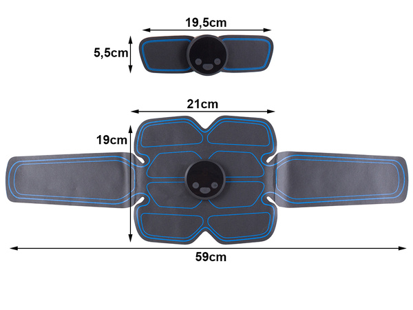 Elektrostimulator 3x ems stimulator trebušnih mišic