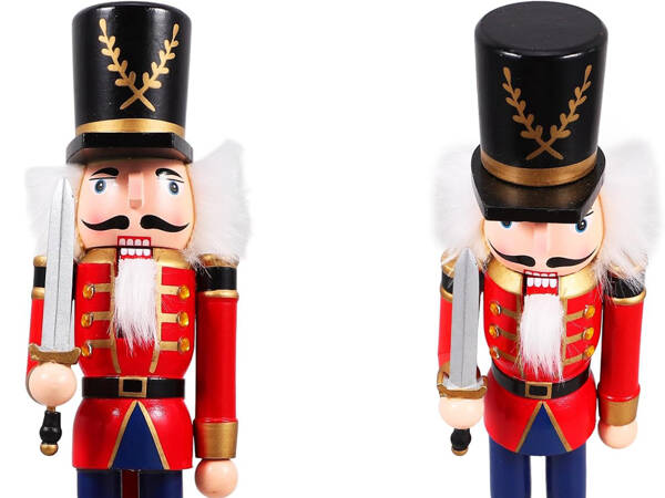 Nutcracker vojak dewniany dekorativna božična figurica darilo