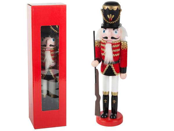 Nutcracker vojak dewniany dekorativna božična figurica darilo