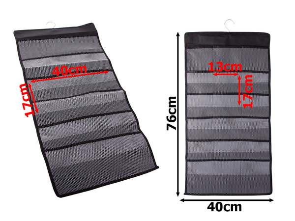 Organizator spodnjega perila viseča garderoba dvostranski 24 žepov