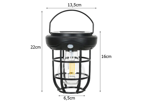 Sončna svetilka s senzorjem gibanja v mraku 3 načini 3 led 1800lm vodoodporna