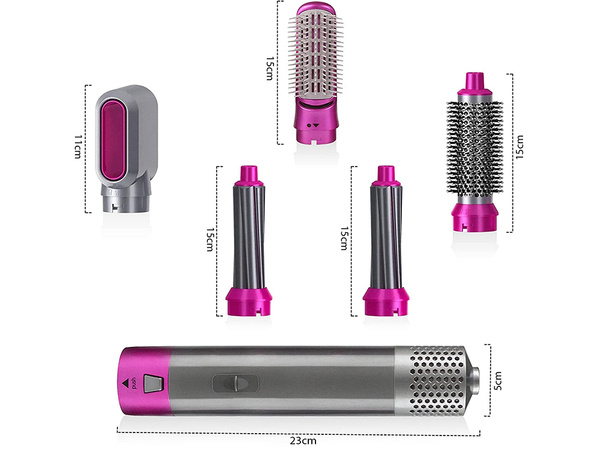 Sušilnik za lase ravnalnik las kodralnik 5 v 1 komplet
