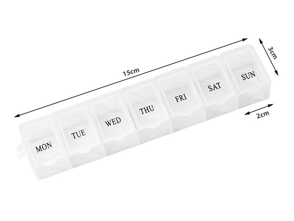 Vsebnik za zdravila tedenska kaseta za zdravila organizator dodatkov 7 dni