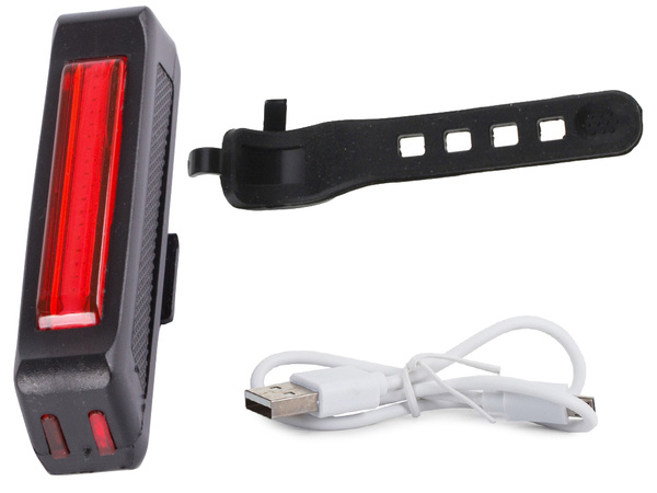 Zadnja kolesarska svetilka rear usb led cob lamp 500lm