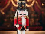 Nutcracker vojak dewniany dekorativna božična figurica darilo