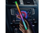 Usb led zvočni odziv večbarvni neonski rgb led trak utripa 18 načinov