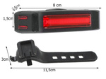 Zadnja kolesarska svetilka rear usb led cob lamp 500lm