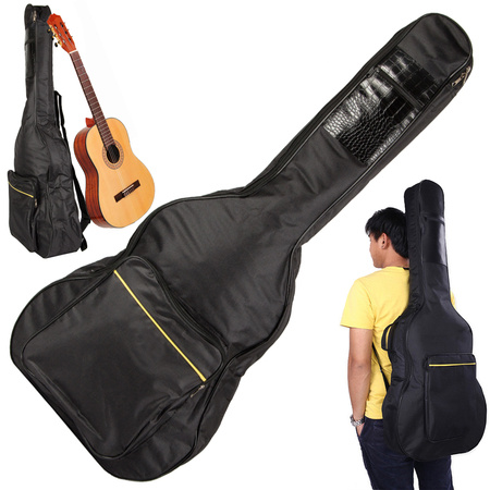 Estuche para guitarra clásica acústica con bolsillos tirantes soporte para guitarra