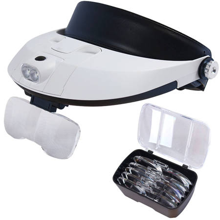 Faros con 2 lentes led en la cabeza