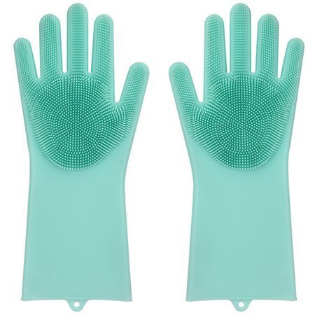 Guantes lavavajillas estropajo silicona cocina