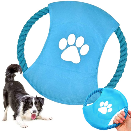 Juguete para perro chew tug rope frisbee disc