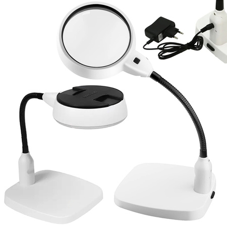 Lupa cosmetica lampara led