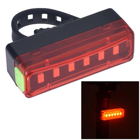 Luz led trasera bicicleta usb luz bicicleta