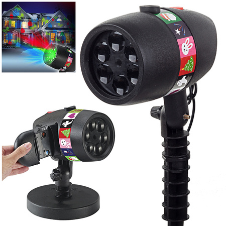 Proyector de diapositivas holiday led 12 ip