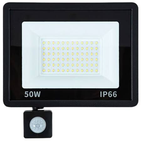 Proyector halógeno led 50w 6000k con sensor crepuscular ip66