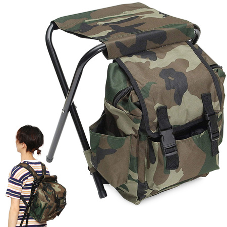 Silla de pesca con mochila bolsa plegable 3en1