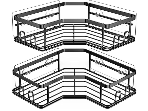 2x cuelgabarros de ducha laterales para baño