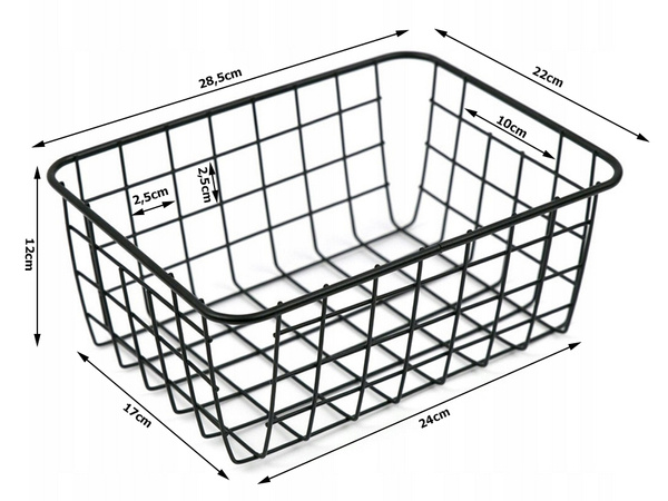 Altillo cesta de alambre altillo organizador de metal para cocina para fruta espacioso