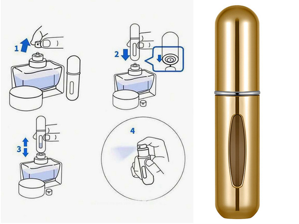 Atomizador de viaje con perfume frasco atomizador 5ml dispensador de perfume