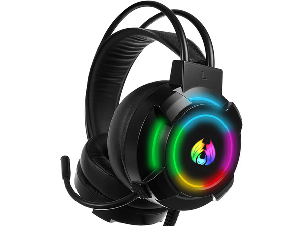 Auriculares gaming con cable led rgb con micrófono 5.1