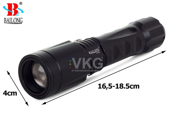 BAILONG LATARKA TAKTYCZNA LED CREE ZOOM XM-L3-U3 1898