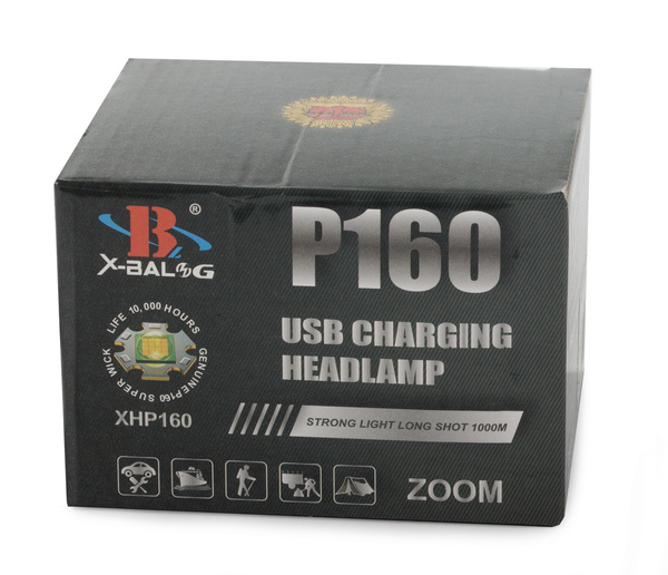 Bailong faro led xhp160 powerbank zoom