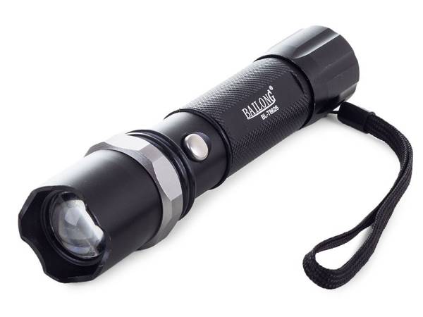 Bailong linterna táctica led zoom xml t6 batut