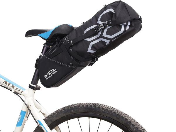 Bolsa de bicicleta bajo el sillín bolsa trasera impermeable pannier