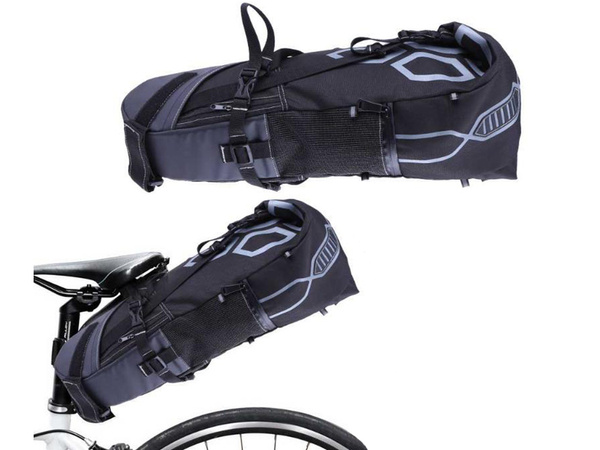 Bolsa de bicicleta bajo el sillín bolsa trasera impermeable pannier